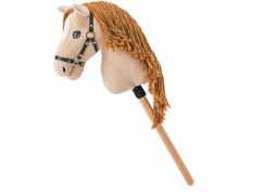Hobby horse Gracia, béžová klisna na tyči, provázková hříva