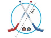 Hokejky s pukem - sada 4ks