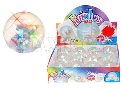 Hopík s barevnými třpytkami svítící