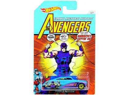 Hot Wheels Avengers Tématické auto Purple Passion