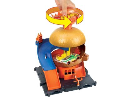 Hot Wheels City centrum města burger drive