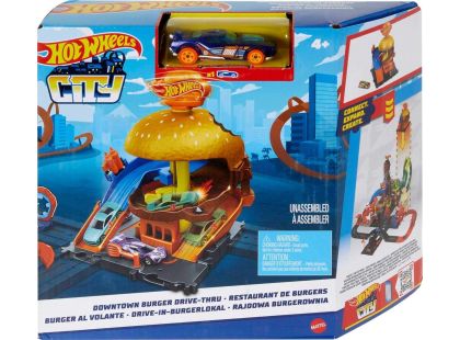 Hot Wheels City centrum města burger drive