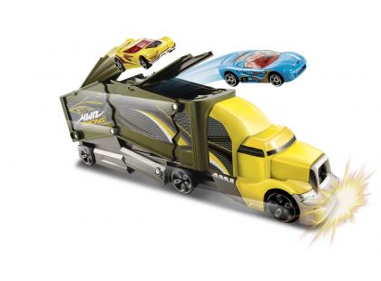 Hot Wheels Havarující tahač žlutá kabina