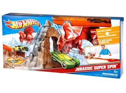 Hot Wheels Hrací sady speciálních efektů - Jurassic Super Spin