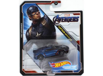 Hot Wheels Marvel Character Cars Captain America