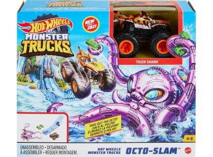 Hot Wheels monster trucks akční herní set Octo-Slam