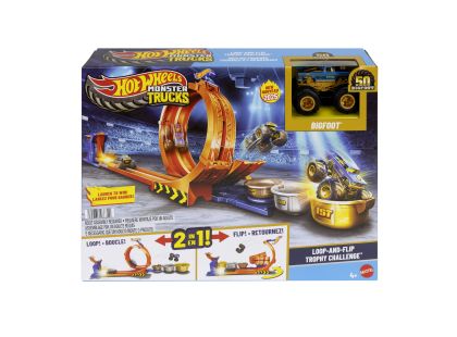 Hot Wheels Monster Trucks dráha se smyčkou a Bigfootem