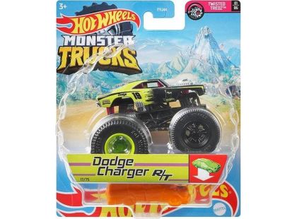Hot Wheels Monster trucks kaskadérské kousky Dodge Charger RT černý