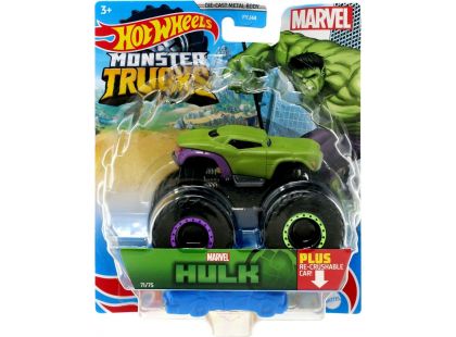 Hot Wheels Monster trucks kaskadérské kousky Hulk Marvel