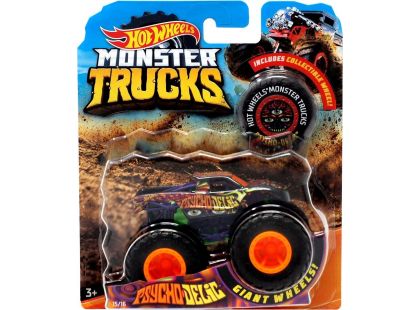 Hot Wheels Monster trucks kaskadérské kousky Psycho Delic