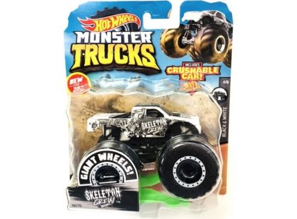 Hot Wheels Monster trucks kaskadérské kousky Skeleton Crew černo-bílý