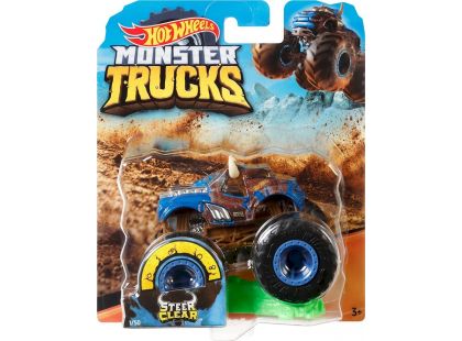 Hot Wheels Monster trucks kaskadérské kousky Steer Clear modrý