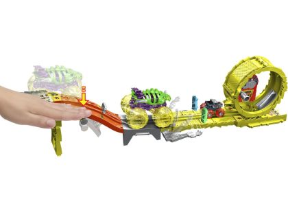 Hot Wheels Monster Trucks Power Smashers dráha masivní destrukce - Poškozený obal