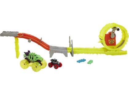 Hot Wheels Monster Trucks Power Smashers dráha masivní destrukce - Poškozený obal