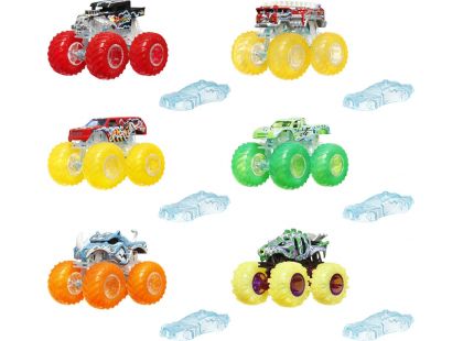 Hot Wheels Monster Trucks Power Smashers truck Skelesaurus - žlutá kola