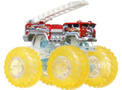 Hot Wheels Monster Trucks Power Smashers truck hasič - žlutá kola