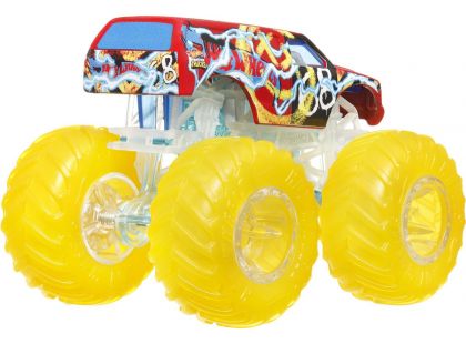 Hot Wheels Monster Trucks Power Smashers truck svítivě žlutá kola