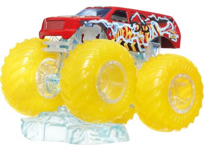 Hot Wheels Monster Trucks Power Smashers truck svítivě žlutá kola