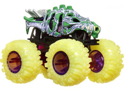 Hot Wheels Monster Trucks Power Smashers truck Skelesaurus - žlutá kola