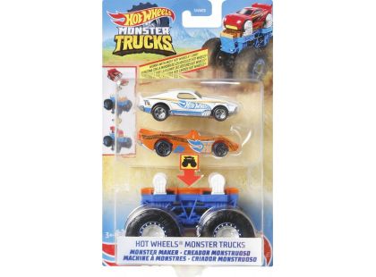 Hot Wheels Monster trucks stvořitel modro - oranžový podvozek