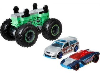 Hot Wheels Monster trucks stvořitel zeleno-šedý podvozek