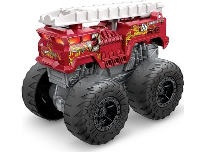 Hot Wheels Monster Trucks svítící a rámusící vrak 5 Alarm