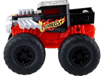 Hot Wheels Monster Trucks svítící a rámusící vrak Boneshaker