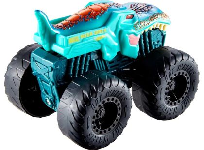 Hot Wheels Monster Trucks svítící a rámusící vrak Mega Wrex