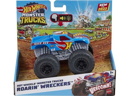 Hot Wheels Monster Trucks svítící a rámusící vrak Race Ace