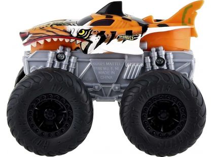 Hot Wheels Monster Trucks svítící a rámusící vrak Tiger Shark