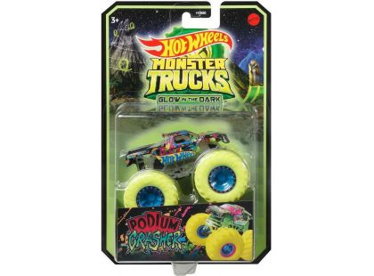 Hot Wheels Monster Trucks svítící ve tmě Podium Crasher