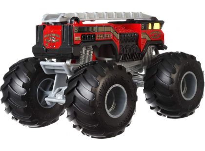 Hot Wheels Monster trucks velký truck 5 Alarm Red