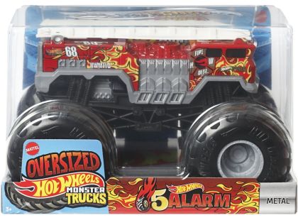 Hot Wheels Monster trucks velký truck 5 Alarm Red