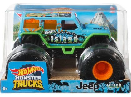 Hot Wheels Monster trucks velký truck Jeep Island