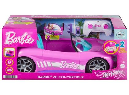 Hot Wheels RC Barbie růžový kabriolet