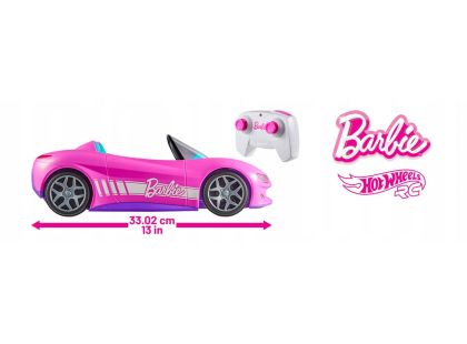 Hot Wheels RC Barbie růžový kabriolet