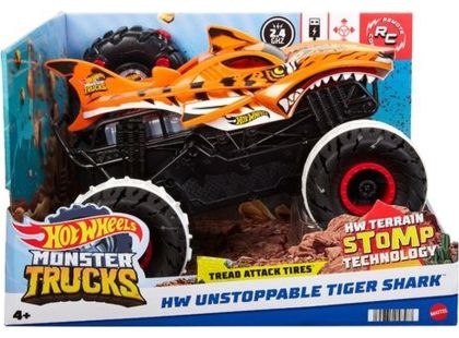 Hot Wheels RC Monster Truck 1 : 15 tygří žralok - Poškozený obal