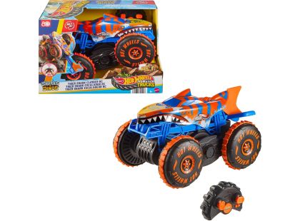 Hot Wheels RC Monster Trucks Lezec Tiger Shark - Poškozený obal