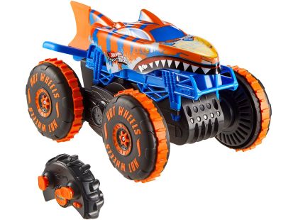 Hot Wheels RC Monster Trucks Lezec Tiger Shark - Poškozený obal