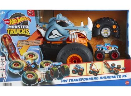 Hot Wheels RC Monster Trucks transformující se Rhinomite 1 : 12 - Poškozený obal