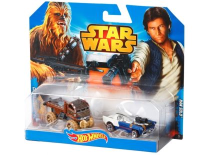 Hot Wheels Star Wars 2ks autíčko - Han Solo a Chewbacca