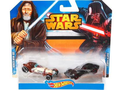Hot Wheels Star Wars 2ks autíčko - Obi-Wan Kenobi a Darth Vader