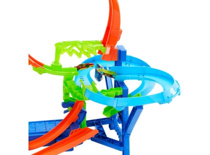 Hot Wheels Stunt tracks srážka ve vzduchu dráha - Poškozený obal