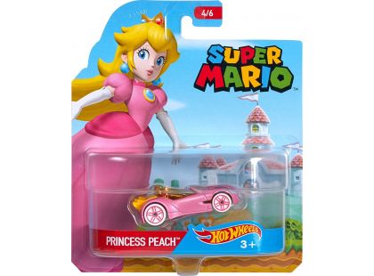 Hot Wheels Super Mario angličák Princess Peach