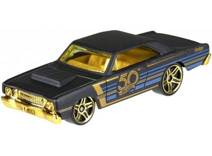 Hot Wheels Tématické auto - 50. let výročí Black & Gold 68 Dodge Dart