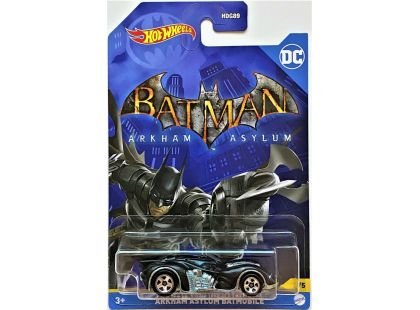 Hot Wheels tematické auto Batman DC Arkham Asylum Batmobile