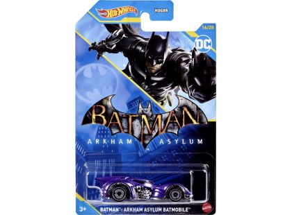 Hot Wheels tematické auto Batman DC Batman Arkham Asylum Batmobile