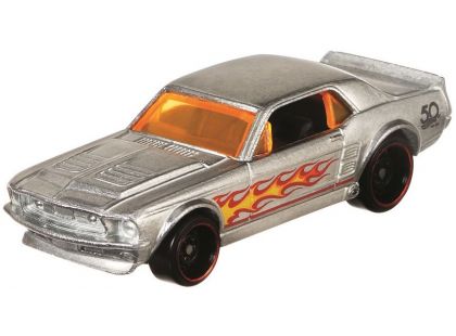 Hot Wheels Tématické auto Zamac Flames 67 Ford Mustang Coupe