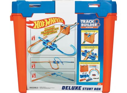 Mattel Hot Wheels track builder box plný triků