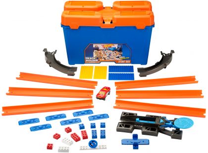 Hot Wheels Track Builder v kufříku Oranžové víko